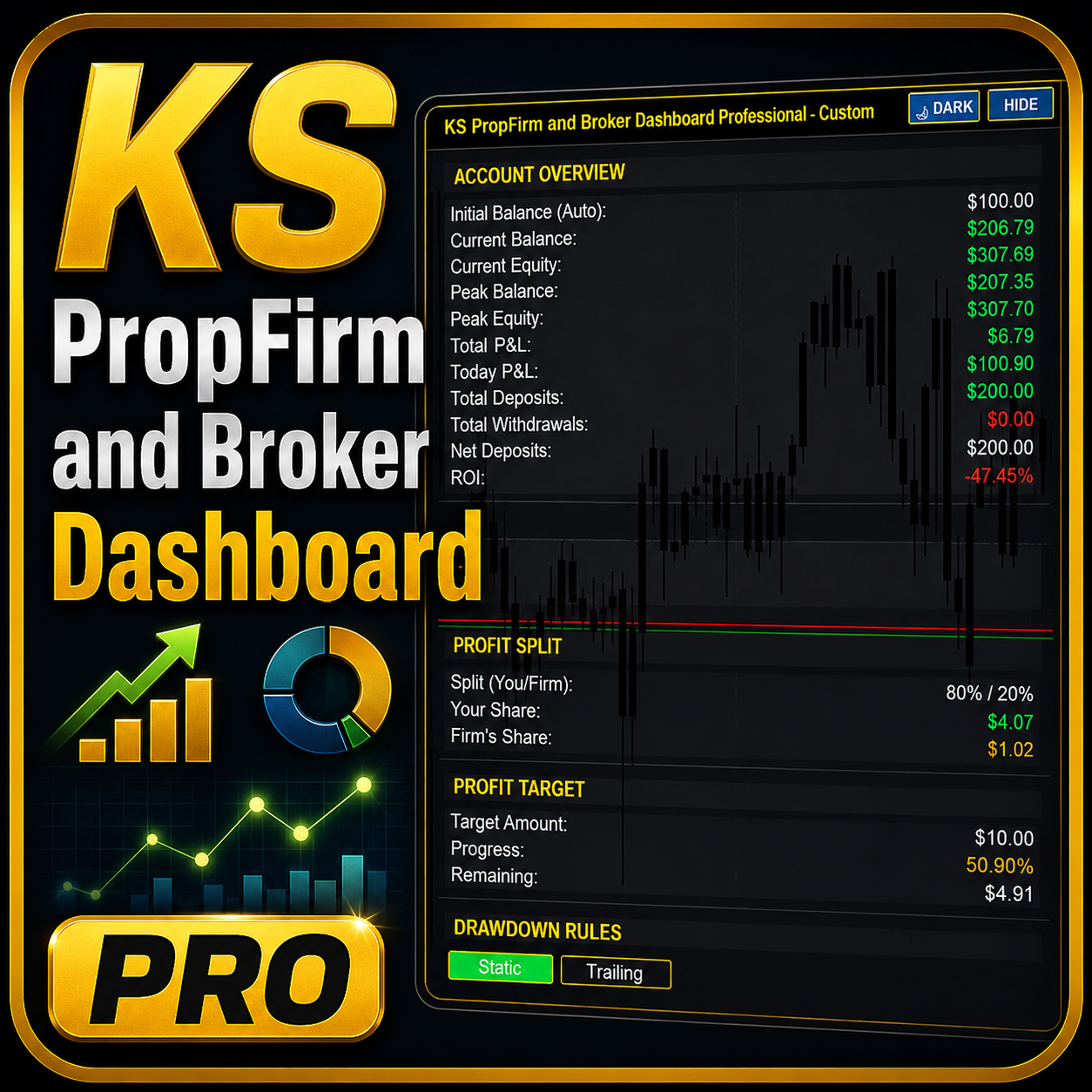 KS PropFirm and Broker Dashboard Pro