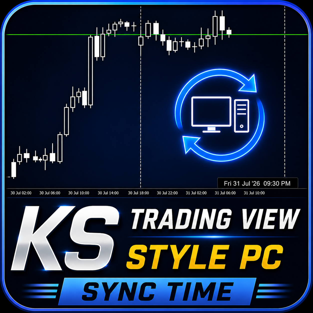 KS Trading View Style PC Sync Time